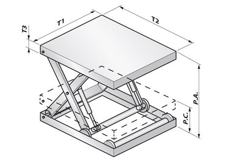 table-élévatrice